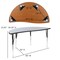 Flash Furniture Round 60 W, 60 L, 30.25 H, Chrome, Laminate, Particleboard, Steel, Grey XU-GRP-A60-HCIRC-GY-T-A-GG - alternate 3